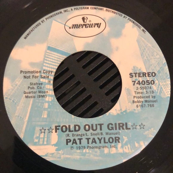 Pat Taylor Fold Out Girl Vinyl 45 Record '78 - Picture 1 of 4
